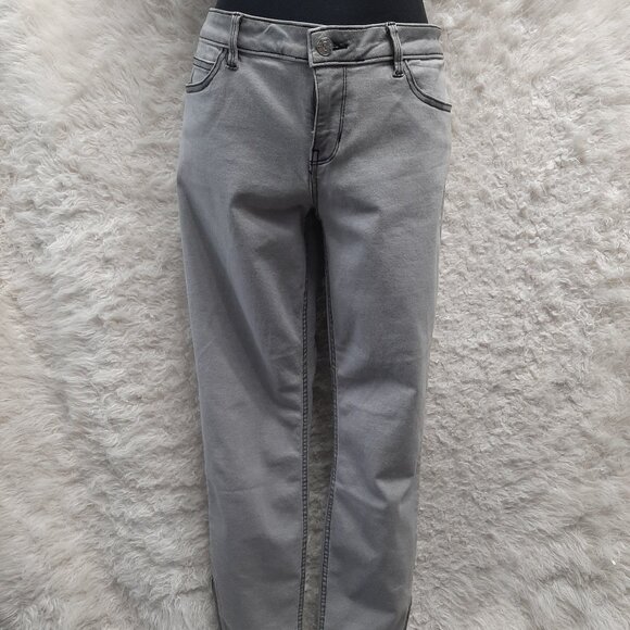 Guess Woman's Marilyn 3 Zip Gray Skinny Jeans Size 31 - Picture 1 of 11